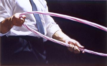 Emily Eveleth, Pass, oil on canvas, 31x50 inches