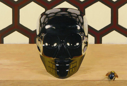 Everest Hall, Untitled (The Bee), 2006, oil on panel, 10x8 inches