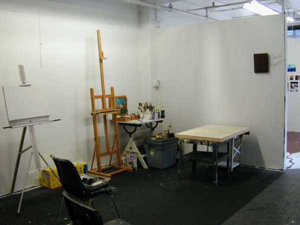 Chris Rywalt studio view 2007