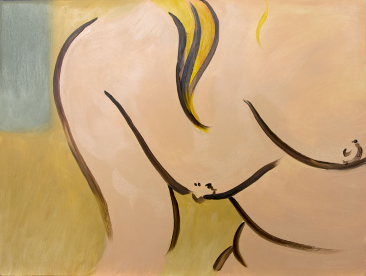 Chris Rywalt, A Lock of Hair, 2009, oil on panel