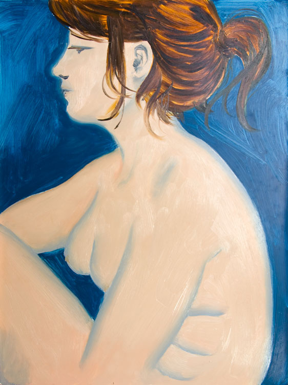 Chris Rywalt, Femme Nus, 2009, oil on panel