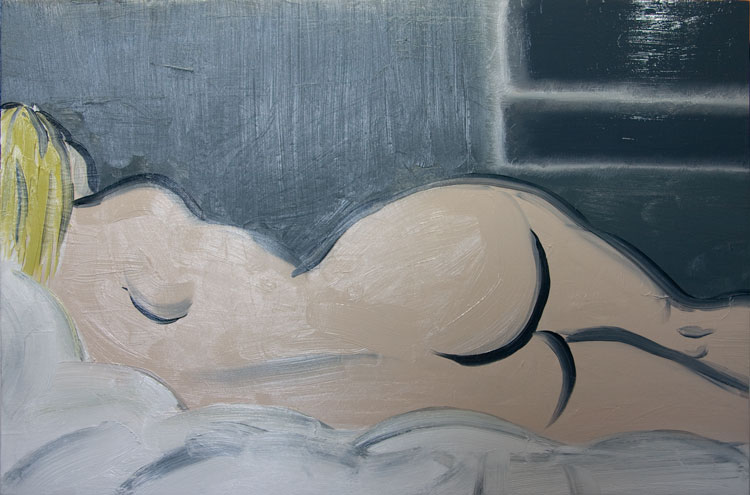 Chris Rywalt, Night in the Bedroom, 2009, oil on panel