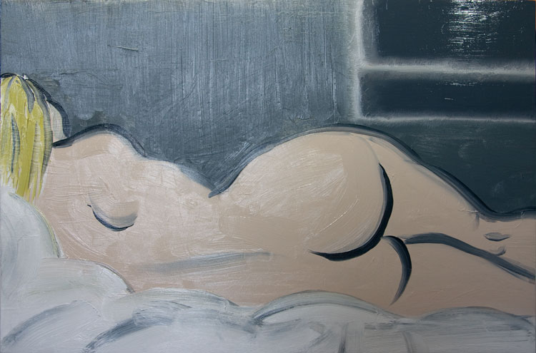 Chris Rywalt, Night in the Bedroom, 2009, oil on panel