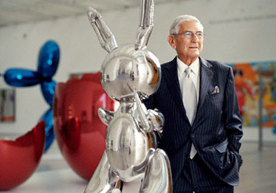 Eli Broad and friend.