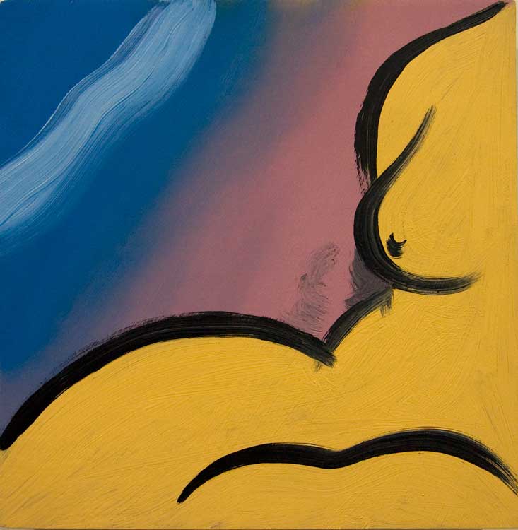 Chris Rywalt, Abstract Background #1, 2009, oil on panel