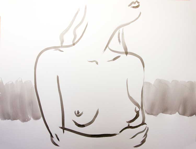 Chris Rywalt, Untitled Large #20, 2009, ink on paper