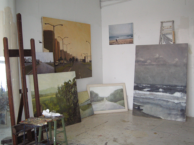 Lynn Jadamec, studio view