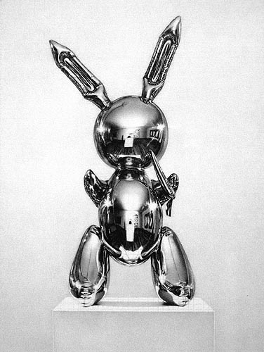 Dan Fischer, Jeff Koons, Rabbit, 2005, graphite on paper, 8.875x6.625 inches