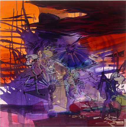 Iva Gueorguieva, The Fact of Blossoming, 2006, acrylic on canvas, 28x28 inches
