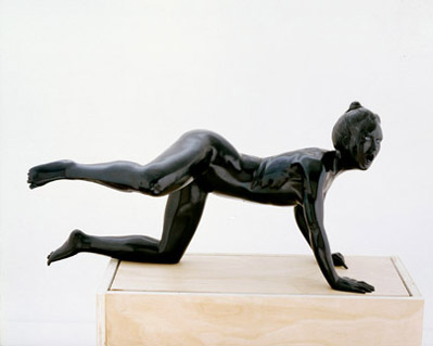Paul Waldman, Heaven, 2004, patinaed bronze, 14x10x27 inches