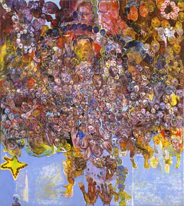 Judy Glantzman, Untitled, 2004, oil on canvas, 80x90 inches