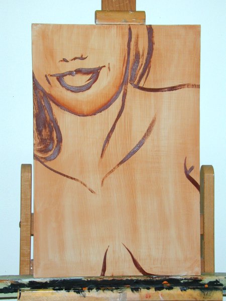 Chris Rywalt, untitled painting in progress, 2007