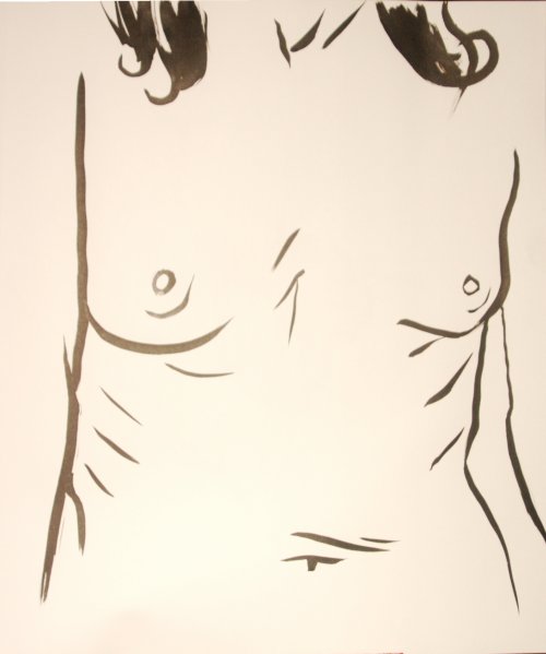Chris Rywalt, Kika #3, 2007, ink on paper, 14x17 inches