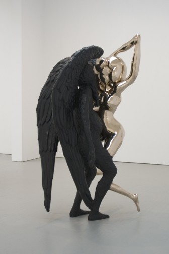 Chris Ofili, Annunciation, 2006, bronze, 87 x 39 x 45 inches