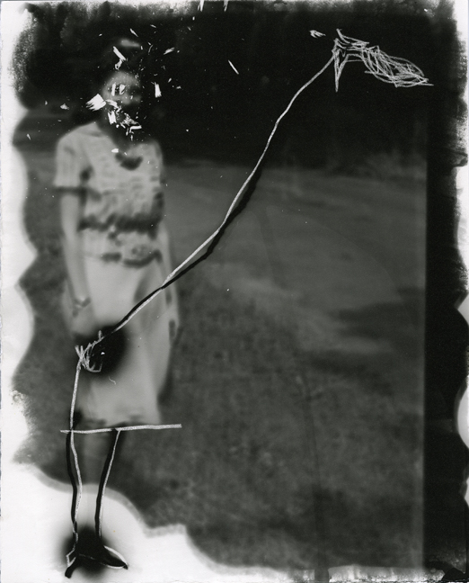 Gerald Slota, Untitled (Shoe Kite), 2005, unique gelatin silver print, 10x8 inches