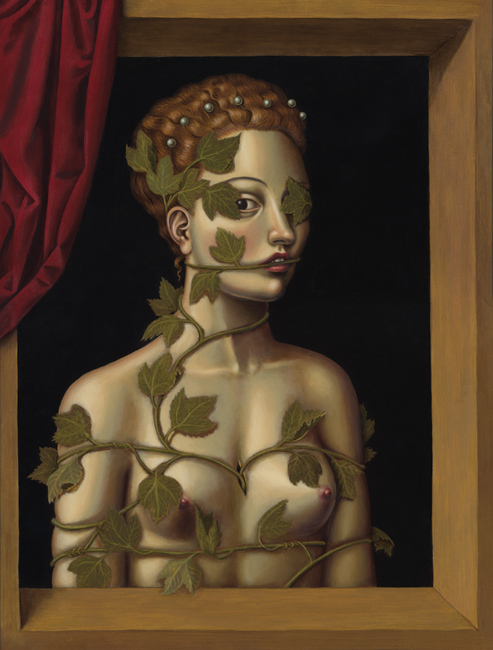 Madeline von Foerster, Invasive Species I, 2008, oil and egg tempera on panel, 12x15.5 inches