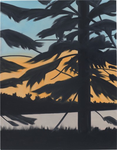 Alex Katz, Sunset 2, 2008, oil on linen, 9x7 feet