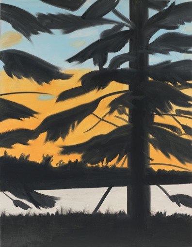 Alex Katz, Sunset 1, 2008, oil on linen, 9x7 feet