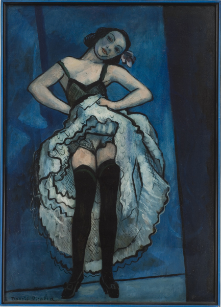 Francis Picabia, French Can-Can, c. 1941-1943, oil on board, 41 3/4x30 inches