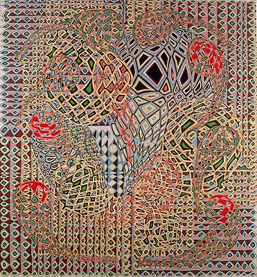 Laura Watt, 50402, 2004, oil on canvas, 36x34 inches