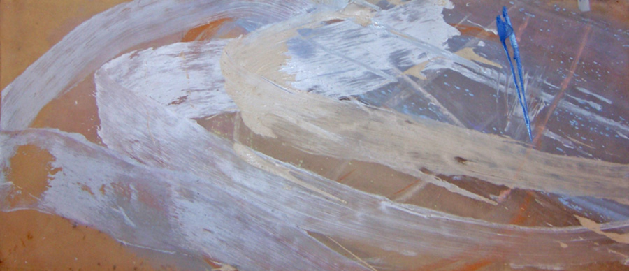 Francine Tint, dream life of angels, 2009, acrylic on canvas, 30x78 inches