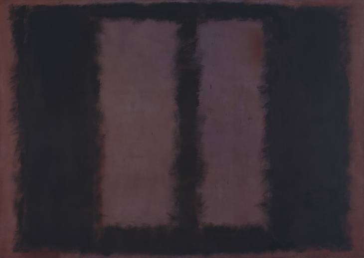 Mark Rothko, Black on Maroon, 1958, mixed media on canvas, 105x150 inches